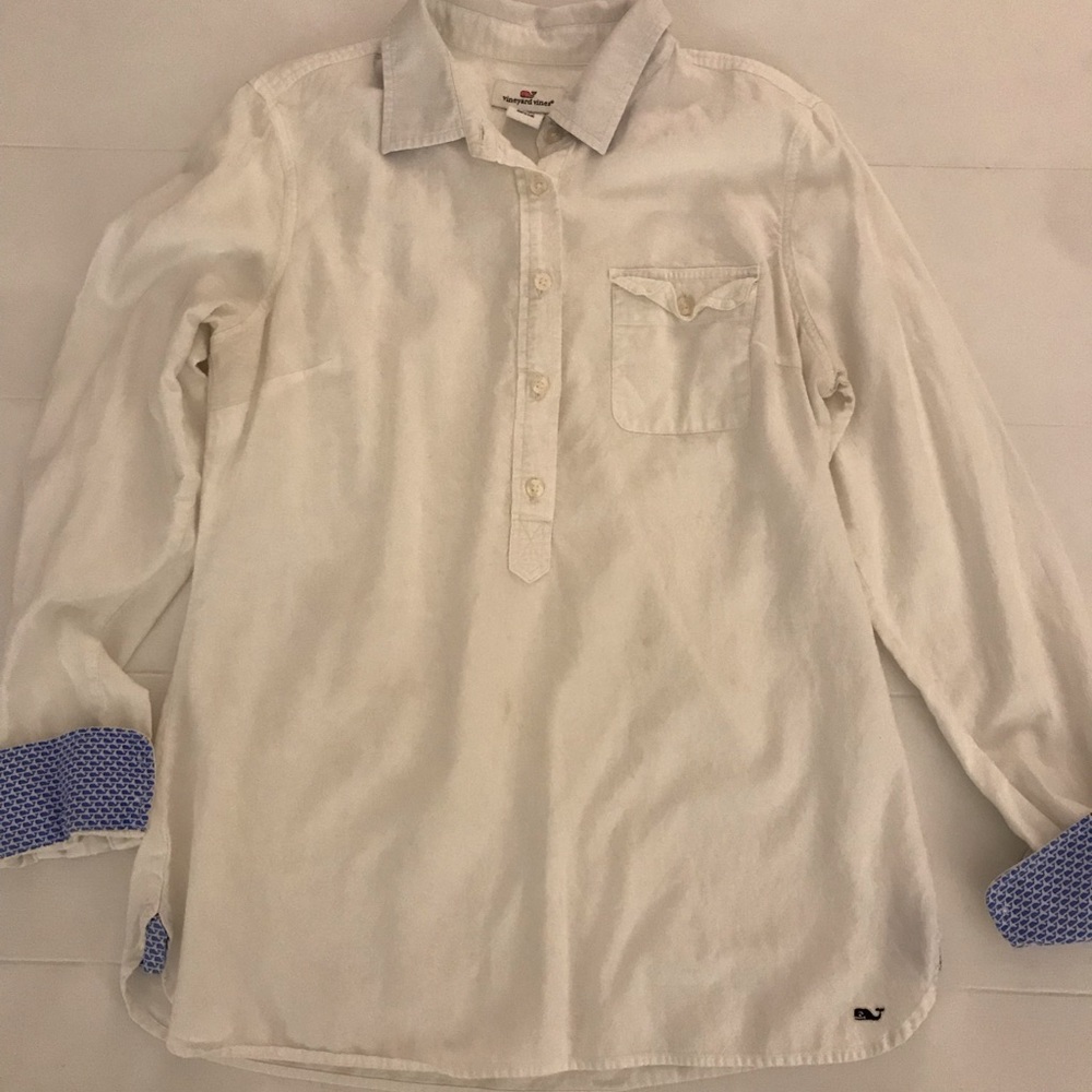 Vineyard Vines size 8 white button down
